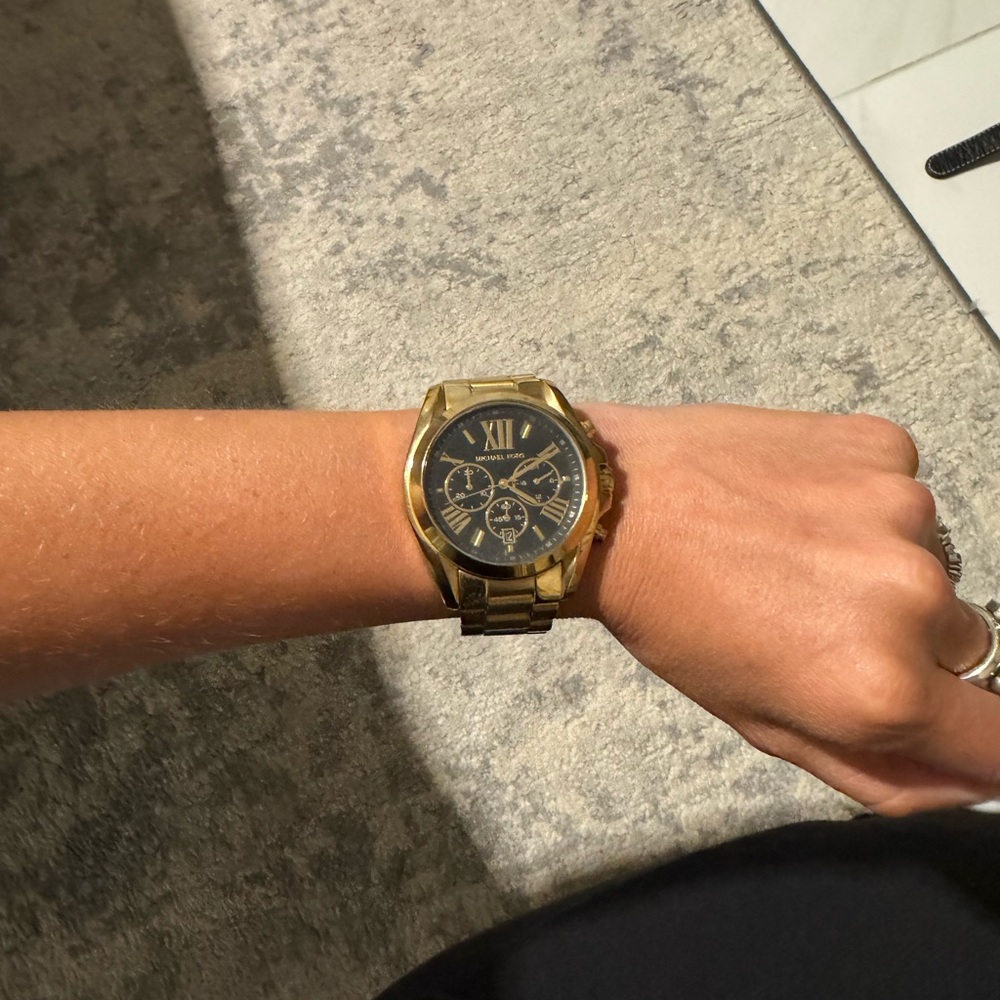 Michael Kors Gold and Black Women's Watch